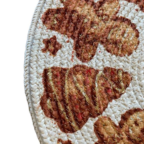 Rachel Zoe Christmas GINGERBREAD Placemat 15in Set of 4 Holiday Home Decor New - Picture 10 of 10